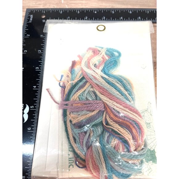 Dimensions Pastel Shells Crewel Embroidery Kit 7"x5" Barbara Mock Design - Picture 4 of 4